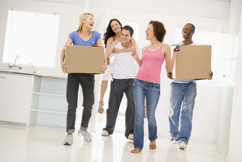 Commercial moving team planning a business relocation in Ilford
