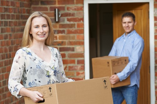 Prepared household items for an Ilford moving service