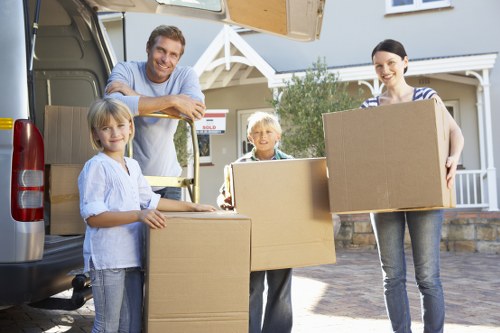 Careful transport of student belongings from a flat in Ilford