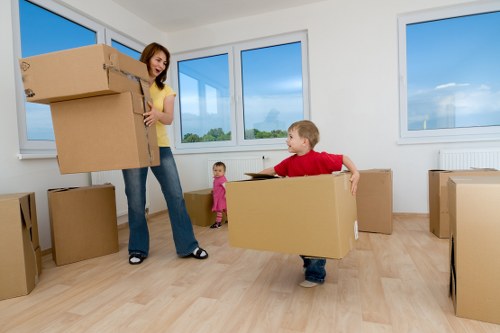 Packing and loading furniture for a residential move in Ilford
