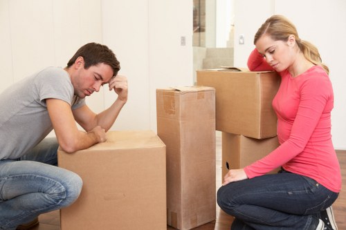 Careful loading of household furniture for transport in Ilford