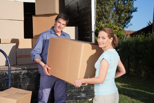 Loading commercial stock and furniture for an Ilford business relocation