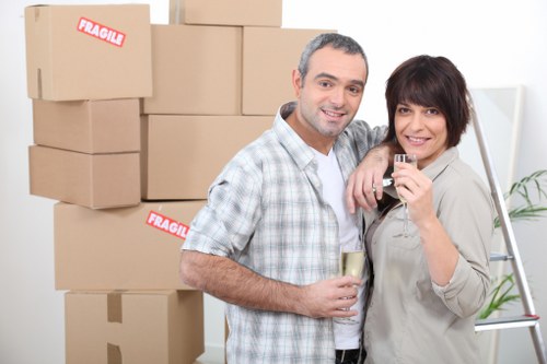 Local Ilford van service loading boxes and household items